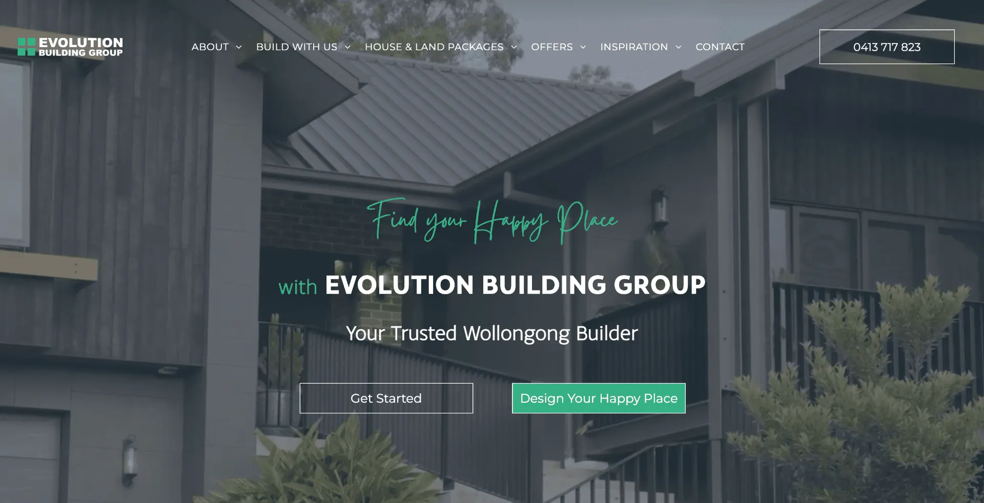 Evolution Building website